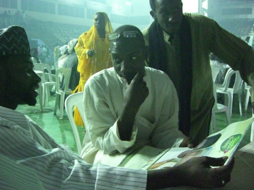 Abbas Sadiq and Sanin Maikatanga at bikin Ali Jita da Nafisa Laila