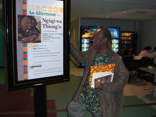 Ngugi wa Thiong'o, Milwaukee, Wisconsin, 15 October 2006 (c) CM