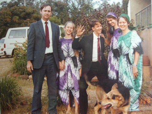 Family photo in Jos in the 1990s, around 1993 or 94.